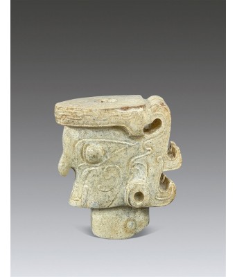 石家河文化神人圆雕件