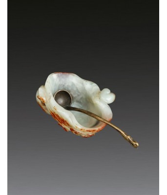 清白玉留皮玉杯 1644-1912