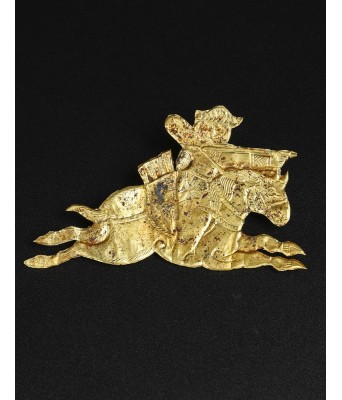 辽胡人狩猎图金叶子