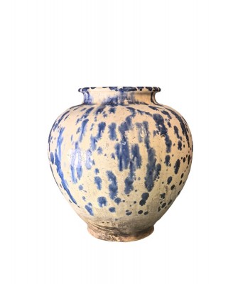 唐代三彩洒蓝罐