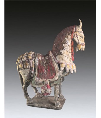 北齐彩绘陶马俑