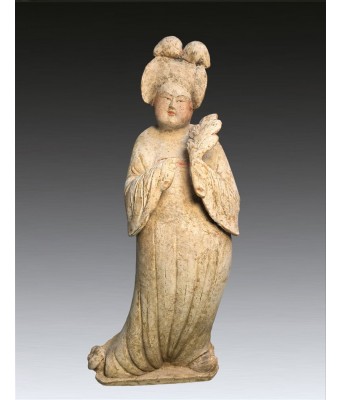 唐代彩绘侍女陶俑肥婆