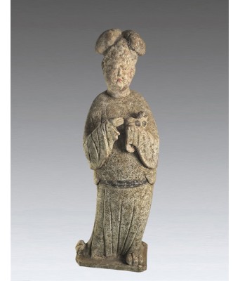 唐代彩绘侍女陶俑肥婆