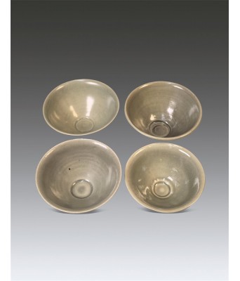 宋代耀州素面茶盏