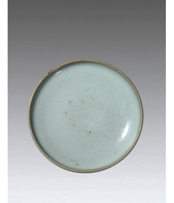 金代钧窑天蓝釉盘