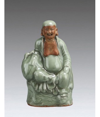 元龙泉窑弥勒坐像