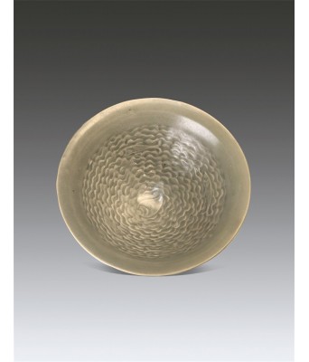 宋代耀州印花海水鱼纹碗