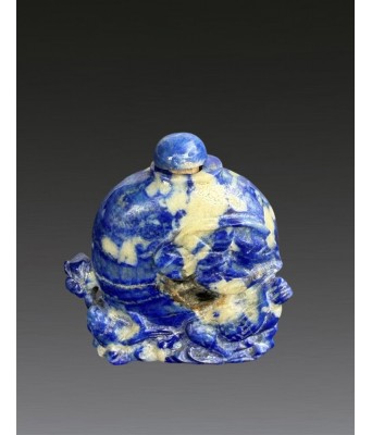 清天然青金石鼻烟壶 1644-1912