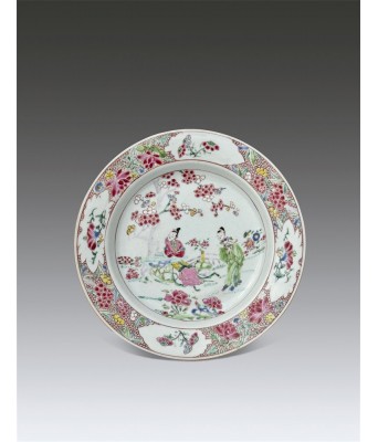 清雍正粉彩人物故事盘 1722-1735