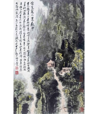 李可染家在万木葱茏中