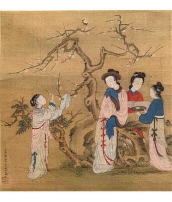 焦秉贞人物立轴
