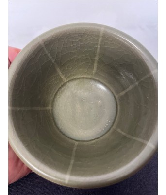 宋耀州窑六瓣葵口花瓣碗