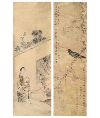 杨庭栋人物钱少虎花鸟
