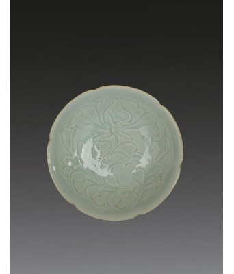 宋代湖田窑影青刻花纹碗 960–1279